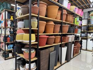 Commercio all'ingrosso 21gal Extra Large vaso di plastica <span class=keywords><strong>per</strong></span> fioriera in cemento-testurizzato <span class=keywords><strong>per</strong></span> uso interno esterno <span class=keywords><strong>per</strong></span> <span class=keywords><strong>balcone</strong></span> giardino grande fiore - Product Image 4