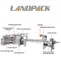 Machine de tri, d'alimentation, d'emballage et de conditionnement automatique pour craquelins, biscuits, gaufrettes, sandwichs et biscuits en forme de coussin