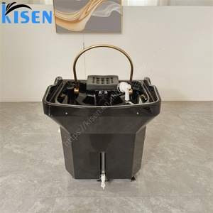 KISEN Moderne Portable Chaise de lavage de tête japonaise avec lavabo pour hydrothérapie et massage thaïlandais, pour salons de coiffure, salons de barbier, salles de bain et parcs - Product Image 5