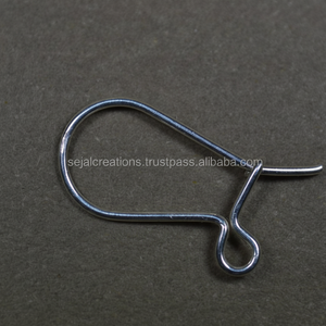 Pendientes de plata de ley a la venta, hallazgos de joyería a granel, bolsa empaquetada para hacer pendientes personalizados - Product Image 1