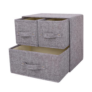 Grande capacité vêtements tissu organisateurs séparateurs boîtes de rangement salon <span class=keywords><strong>commode</strong></span> tour de rangement pliant placard <span class=keywords><strong>commode</strong></span> - Product Image 3