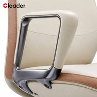 Chaise de bureau exécutive présidentielle en cuir Napa, ergonomique, à dossier haut, avec support mobile à 360 degrés et base en silicone, pour usage commercial et directionnel
