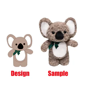Kustom mainan boneka hewan kustom Odm anak-anak bayi lembut beruang Teddy hiu Kawaii Kpop kustom mainan boneka untuk anak-anak