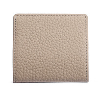 Porte-monnaie mini en cuir véritable ODM OEM, ultra fin, portable, avec bouton-pression, petite pochette de rangement, texture litchi, portefeuille multicolore