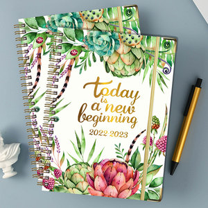 Hermoso regalo recién llegado 2025 espiral colorido elástico cubierta dura cuaderno planificador libro marca pegatinas para oficial viajero niños - Product Image 6