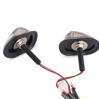 Clignotant LED pour moto, style rétro modifié, super lumineux, pour scooter, avant/côté, design nid d'abeille