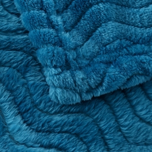 <span class=keywords><strong>Coperta</strong></span> in Pile Jacquard Ondulato FY, Design alla Moda in Giallo, Blu e <span class=keywords><strong>Rosa</strong></span>, Morbida e Calda, 100% Poliestere - Product Image 3
