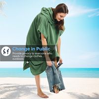 Serviette de changement de surf Offre Spéciale Serviette de plage Poncho de surf à séchage rapide pour adulte Serviette en microfibre