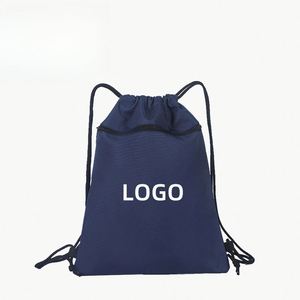 Custom Logo Drawstring Backpack - Heavy Duty Oxford Cinch <b>Sack</b> for Sports, Gym & Events - Product Image 1