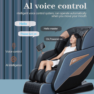 Ghế túi khí sang trọng 4D tin nhắn không trọng lực ai điều khiển giọng nói SL theo dõi ghế massage kép sang trọng toàn thân - Product Image 3