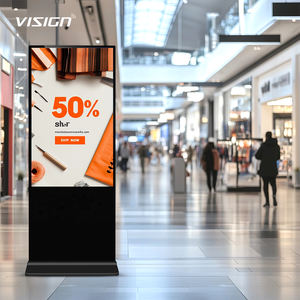 ป้ายแสดงข้อมูลตั้งพื้น43นิ้วป้ายโฆษณาดิจิตอล4K แนวตั้งแบบสัมผัสหน้าจอข้อมูลตู้โทเท็ม - Product Image 1