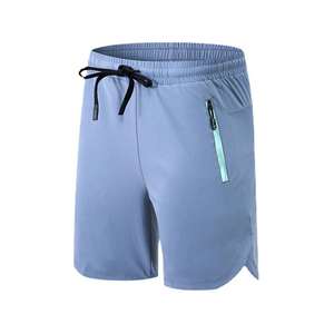 Pantalones Cortos Deportivos para Hombre al por Mayor, de Alta Calidad, de Poliéster/Algodón, de Secado Rápido, Impermeables, con Cintura Elástica, Color Sólido - Product Image 4