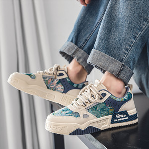 Zapatos deportivos informales transpirables de verano para hombre XY, zapatos para caminar a la moda con diseño de pintura al óleo inspirado en Secret Forest - Product Image 6