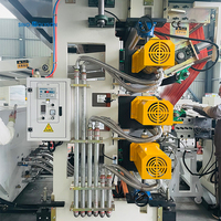 Ligne de production de feuilles de marbre artificiel PVC PE Sino-holyson HJSZ, machine automatique PLC pour la fabrication de feuilles de marbre UV