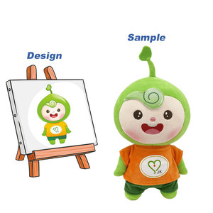 Vải Thiều Búp Bê Tùy Chỉnh Sang Trọng Nhồi Bông Búp Bê Biểu Tượng Tùy Chỉnh PP Bông Tùy Chỉnh Đồ Chơi Sang Trọng - Product Image 2