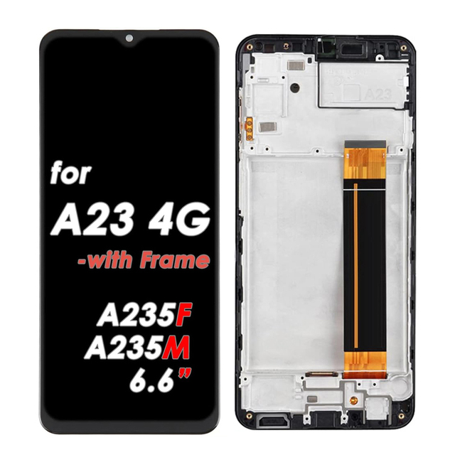 6.6" LCD Screen Touch Display Digitizer Assembly with Frame for Samsung Galaxy A23 4G A235 SM-A235F A235M A235F/DS A235M/DS