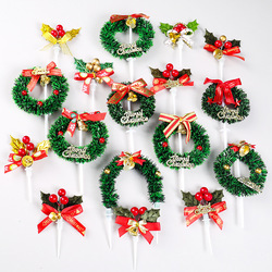 Sıcak satış noel kek dekorasyon malzemeleri noel partisi doğum günü dekorasyon kek Topper - Product Image 6
