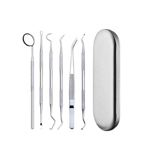 VENTE CHAUDE <span class=keywords><strong>Kit</strong></span> d'outils Instruments Dentiste Tartre Grattoir Détartreur Calculus Plaque Remover Dents Nettoyage Oral Care Tool - Product Image 5
