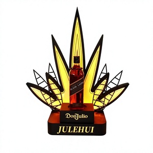 Présentateur de bouteille d'or de tequila de luxe de logo personnalisé de haute qualité lumière LED matériel acrylique présentateur de bouteille de Champagne Glorifier - Product Image 6