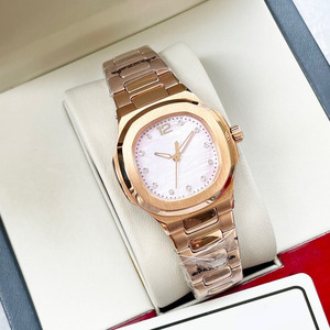 <span class=keywords><strong>Montre</strong></span> de luxe pour femme, sport et affaires, en acier inoxydable, cadran rose nacre, lunette sertie de diamants, mouvement à quartz, 41 mm, <span class=keywords><strong>montre</strong></span>-bracelet pour femme - Product Image 3