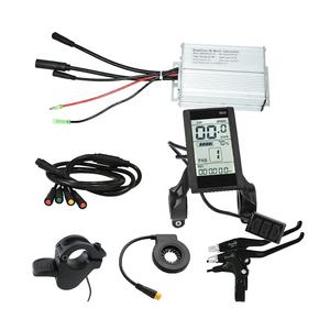 <span class=keywords><strong>Kit</strong></span> de commande de vélo électrique avec <span class=keywords><strong>assistance</strong></span> au pédalage, leviers de frein, accélérateur au pouce et écran LCD - Product Image 6