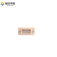 Conector DB9 Macho Estándar de Alta Densidad con Pines, Conector Multipin para Alimentación por Vacío