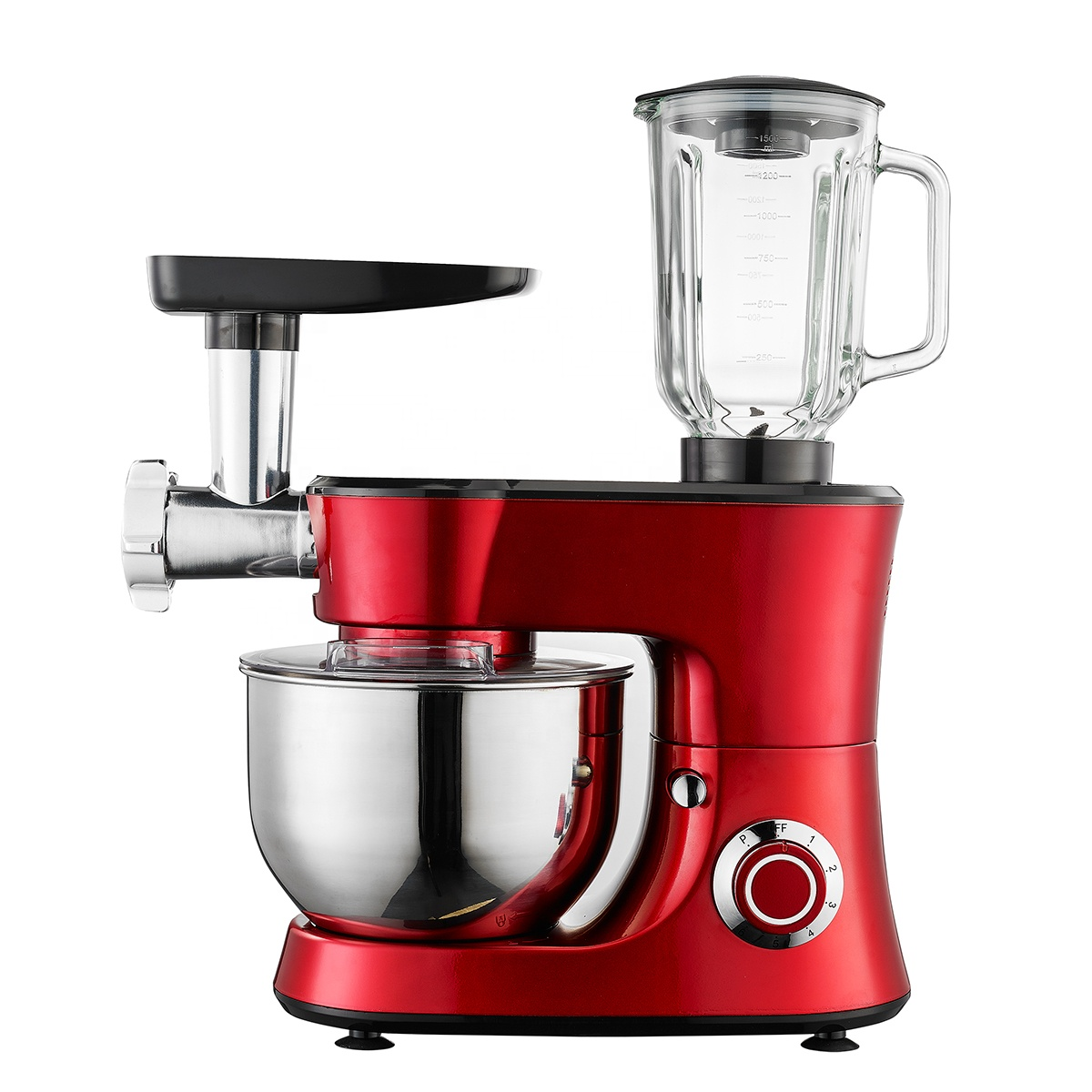 Peralatan Dapur Rumah Tangga Stand Mixer, 1000W 5L Mixer Makanan Multifungsi dengan Adonan profesional Hot Jual Stand Mixer.