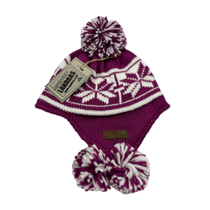 Venta caliente 100% acrílico Jacquard patrón tejido orejera 56-58CM gorro de nieve para regalo de Navidad - Product Image 1
