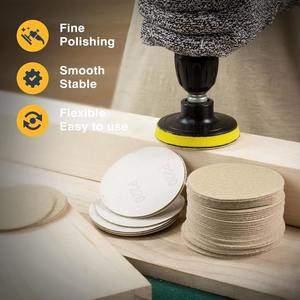 50 Discos de Lija de Óxido de Aluminio de 3 Pulgadas y Grano 220, Personalizables OEM, con Velcro para Lijadora <span class=keywords><strong>Orbital</strong></span> Aleatoria - Product Image 5