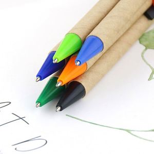Budget Custom <b>Pens</b> Eco Inspired Kraftpaper Ballpoint <b>Pens</b> for Promotions Tradeshow Giveaways - Product Image 2