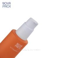 Bouteille de sérum de soin de la peau en verre blanc mat personnalisé de 30ml-60ml pour lotion crème pour le visage et gouttes pour les yeux avec pompe de verrouillage