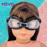 Nouveau 18 pouces poupée lunettes de natation accessoires de poupée été plage lunettes de natation