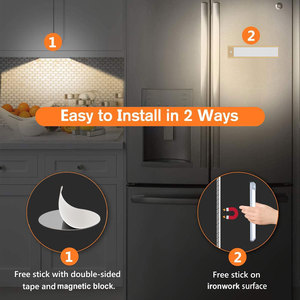 Luz LED para armario, lámpara luminosa transparente con USB, interruptor OEM, Sensor de movimiento de pared magnético debajo de luz LED de armario - Product Image 5