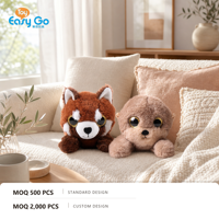 Peluche lestée apaisante pour le ventre, jouet en peluche doux et moelleux en forme d'animal couché, pour le soulagement du stress, décoration intérieure, cadeau