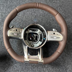 Volante de Cuero Personalizado YLA para Modelos <span class=keywords><strong>Mercedes</strong></span> Clase B W204 W205 W207 W211 W212 W213 W221 W222 GLS - Product Image 6