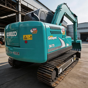 รถขุดตีนตะขาบ Kobelco SK75 มือสอง อะไหล่แท้ ไม่มีอุบัติเหตุ ไม่ได้รีเฟอร์บิช ชั่วโมงการใช้งานต่ำ คุ้มค่าคุ้มราคา - Product Image 4