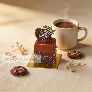Modelo de Pastel de Mousse de Chocolate Falso para Fotografía de Alimentos, Video, Decoración de Mesa de Alta Gama - Product Image 2