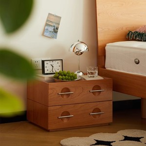 Vintage Solid Wood <b>Chest</b> Of Drawers Cherry Color 50x40x36 Cm Modular <b>Storage</b> Unit For Bedroom Or Dining Room - Product Image 2