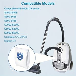 Lot de 6 sacs Airclean GN 3D compatibles avec l'<span class=keywords><strong>aspirateur</strong></span> <span class=keywords><strong>Miele</strong></span> Classic <span class=keywords><strong>C1</strong></span>, Complete <span class=keywords><strong>C1</strong></span>, Complete C2, Complete C3, S227Series - Product Image 4