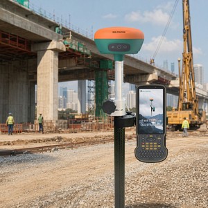 ชุดฐาน GNSS RTK รุ่น GEO-POSITION G6 1408CH 8mm+1ppm IP68 พร้อมตัวควบคุม Q5 สำหรับงานสำรวจที่ดิน - Product Image 4