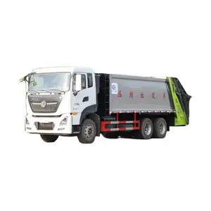 El camión de basura comprimido con motor diésel Tianlong 6X4 tiene un buen servicio posventa y puede personalizar varios camiones de basura