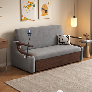 Nouveau canapé-<span class=keywords><strong>lit</strong></span> double pliable multifonctionnel télescopique à double usage, canapé-<span class=keywords><strong>lit</strong></span> intégré pour salon et hébergement d'invités - Product Image 2