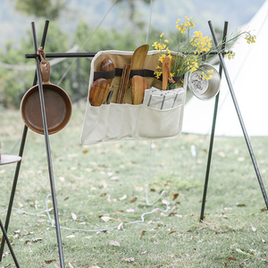 Borsa da viaggio di Tela di Stoccaggio Stoviglie Kit Sacchetto di Trekking Attrezzature Picnic per il <span class=keywords><strong>Campeggio</strong></span> Esterno BBQ - Product Image 6