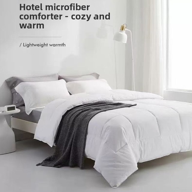Quilt Insert Polyester Inner Fill Plain White Soft Lightweight Anti-clumping Durable All Size Bedroom Bedding