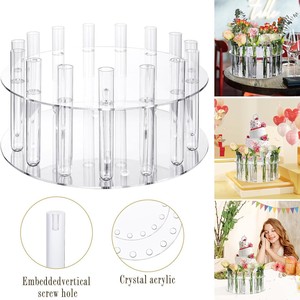 Étagère de rangement en acrylique faite à la main avec support de présentation de gâteaux surélevé pour bureau - Product Image 5