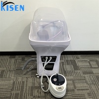 Bac à shampoing Kisen moderne avec design à température constante, portable, blanc, indispensable pour la salle de bain, pour le lavage des cheveux et les soins spa