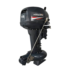 Moteur hors-bord à jet d'eau 2 temps 15 CV, pompe à jet d'eau, moteur de bateau marin, compatible avec la taille de montage pour bateau de pêche gonflable - Product Image 2