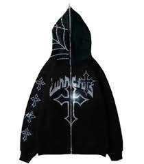 Set di felpe con cappuccio e pantaloni della tuta in cotone 100% personalizzato con motivo scheletro di strass ricamato e perline - Product Image 3