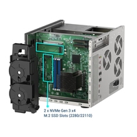 QNAP TVS-h1688X NAS Empresarial de Escritorio, Almacenamiento Híbrido de 16 Bahías, Estación de Trabajo Todo en Uno, Colaboración Multimedia 4K, Virtualización