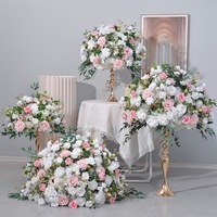 Boule de fleurs artificielles pour décoration de mariage, centre de table artificiel de haute qualité pour la décoration de la salle de réception.